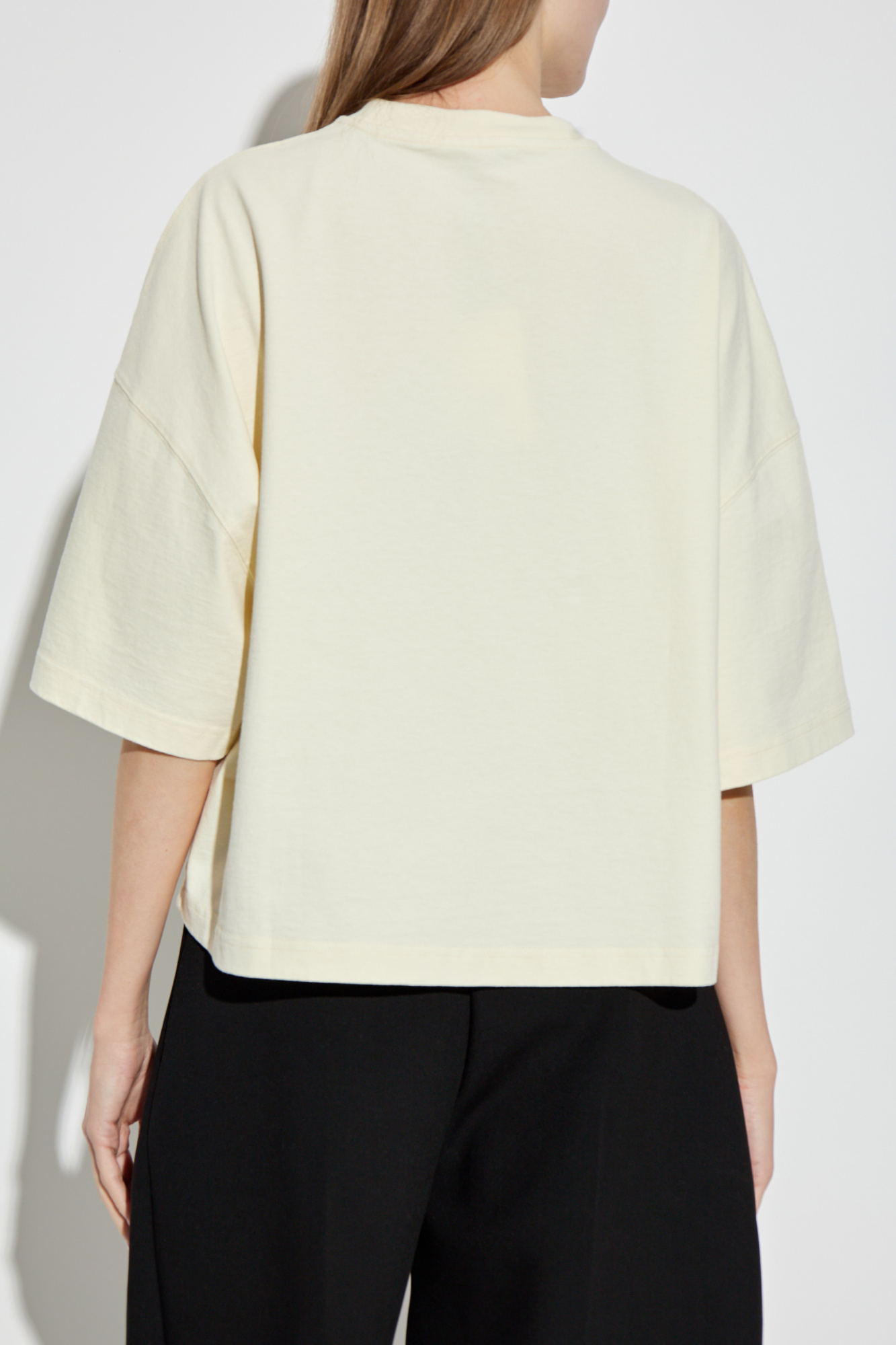 Tシャツ・カットソー JACQUEMUS FW25 (TSM00570AJ0 0226100) Jacquemus Oversize T-shirt with embroidered logo | Women's